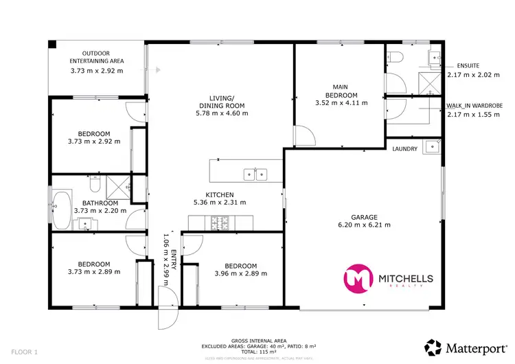 Floorplan of Homely house listing, 25 Bowarrady Court, River Heads QLD 4655