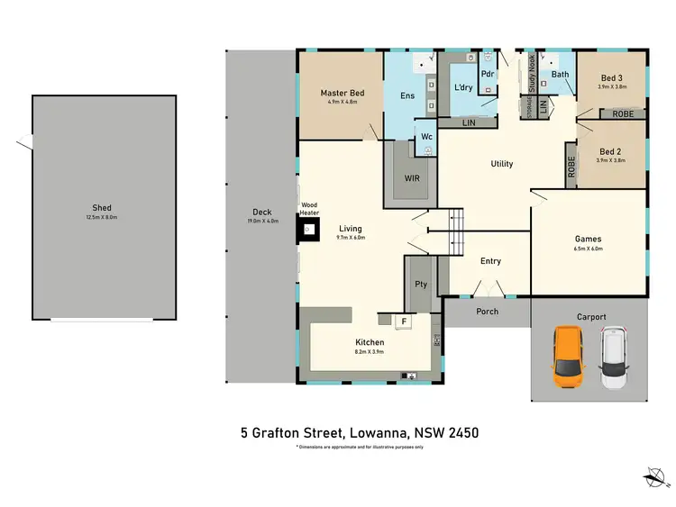 Floorplan of Homely house listing, 5 Grafton Street, Lowanna NSW 2450