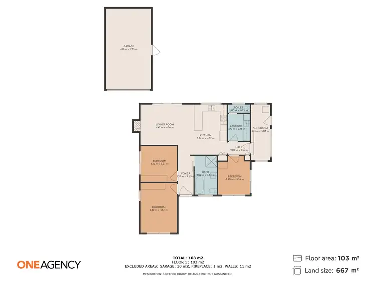 Floorplan of Homely house listing, 44 Grenville Street, Acton TAS 7320