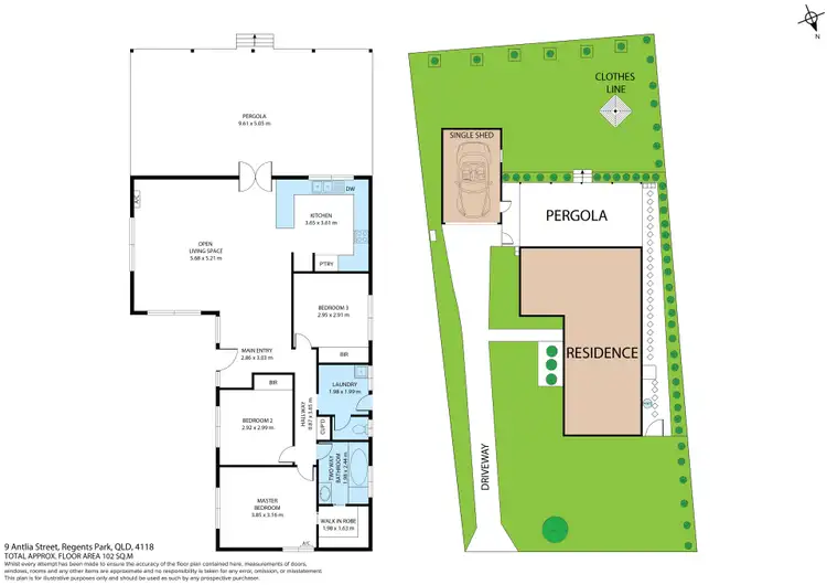 Floorplan of Homely house listing, 9 Antlia Street, Regents Park QLD 4118