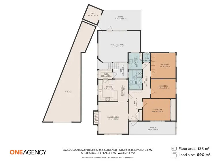 Floorplan of Homely house listing, 1 Reservoir Street, Havenview TAS 7320