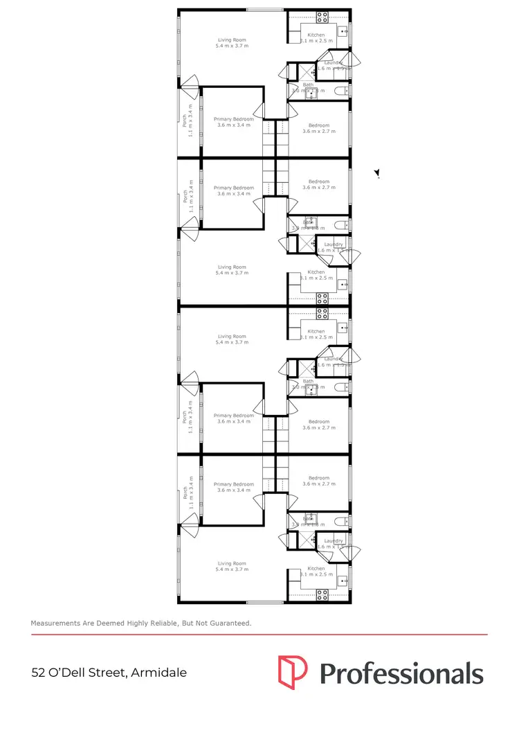 Floorplan of Homely block of units listing, 52 O'Dell Street, Armidale NSW 2350