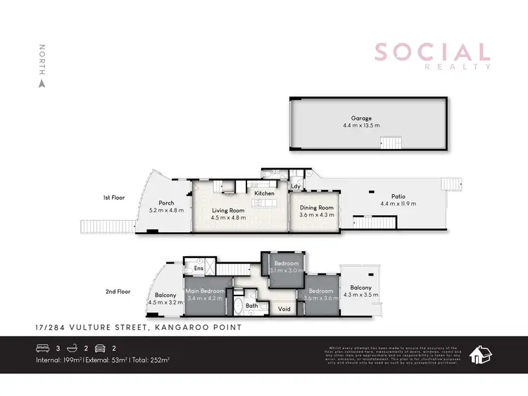 Floorplan of Homely townhouse listing, 17/284 Vulture Street, Kangaroo Point QLD 4169