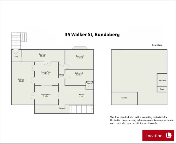 Floorplan of Homely house listing, 35 Walker Street, Bundaberg South QLD 4670