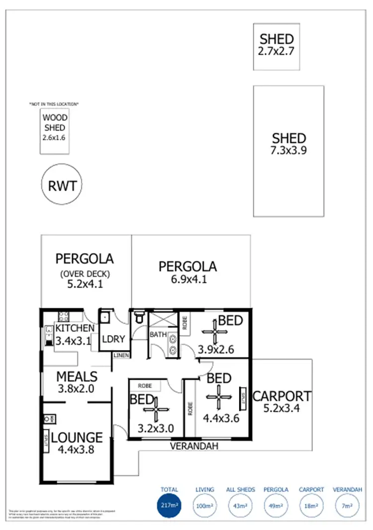 Floorplan of Homely house listing, 9 Garden Crescent, Murray Bridge SA 5253