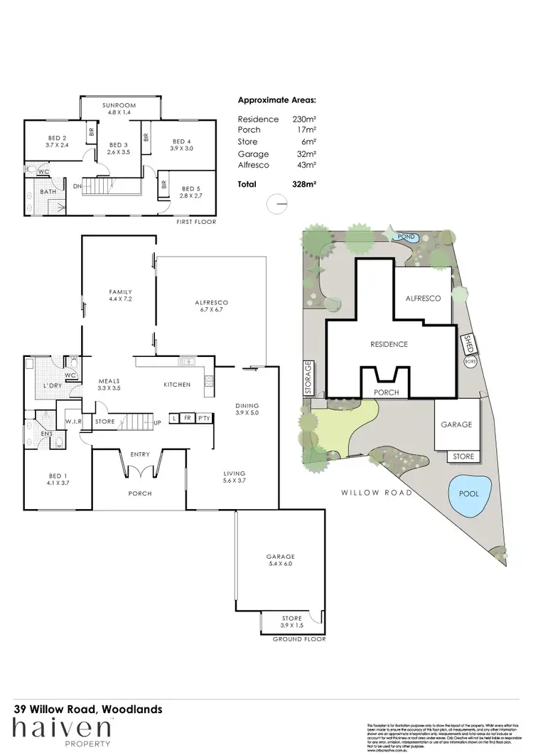 Floorplan of Homely house listing, 39 Willow Road, Woodlands WA 6018