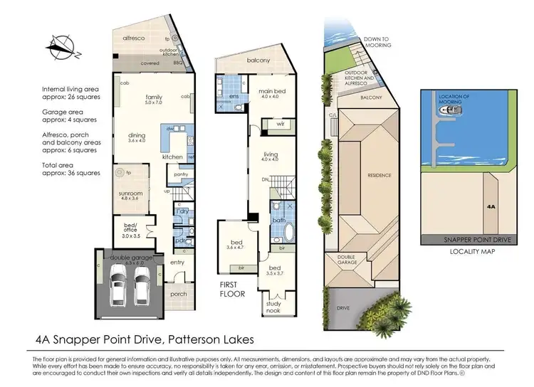 Floorplan of Homely house listing, 4A Snapper Point Drive, Patterson Lakes VIC 3197
