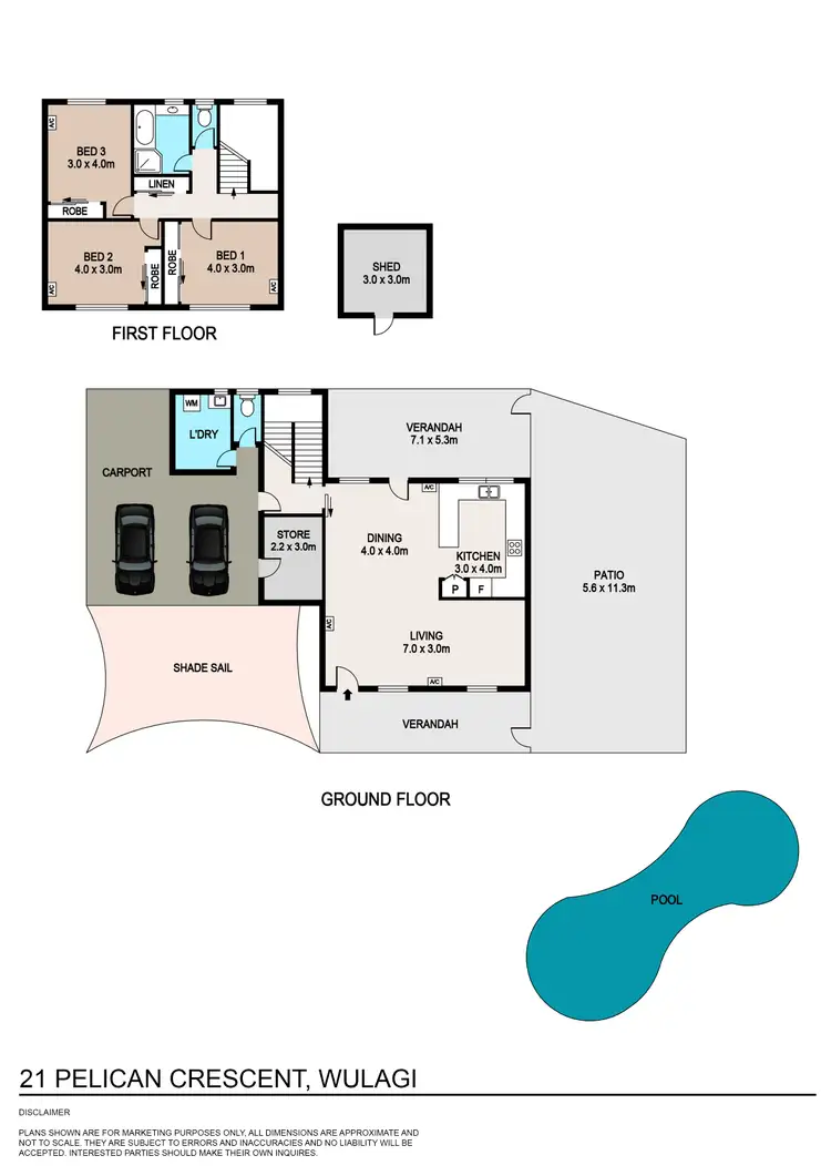 Floorplan of Homely house listing, 21 Pelican Crescent, Wulagi NT 812