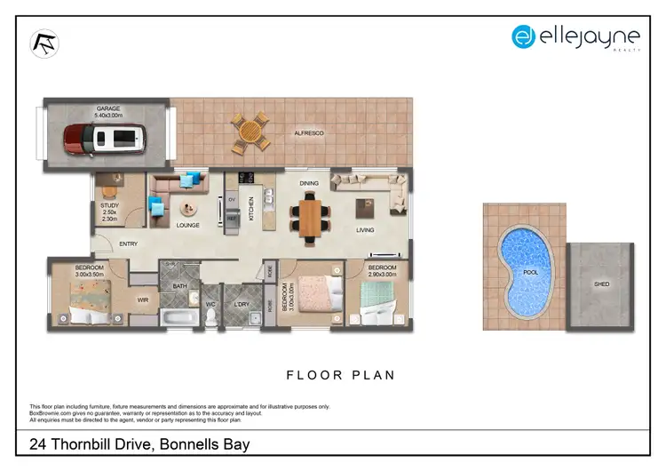 Floorplan of Homely house listing, 24 Thornbill Drive, Bonnells Bay NSW 2264