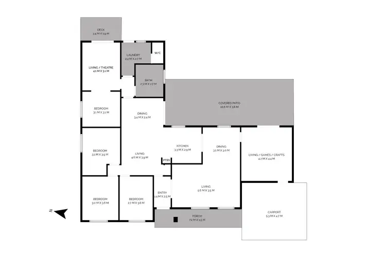 Floorplan of Homely house listing, 10 Barbrook Way, Warnbro WA 6169