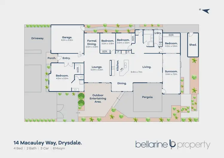 Floorplan of Homely house listing, 14 Macauley Way, Drysdale VIC 3222