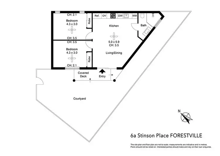 Floorplan of Homely villa listing, 6a Stinson Place, Forestville NSW 2087