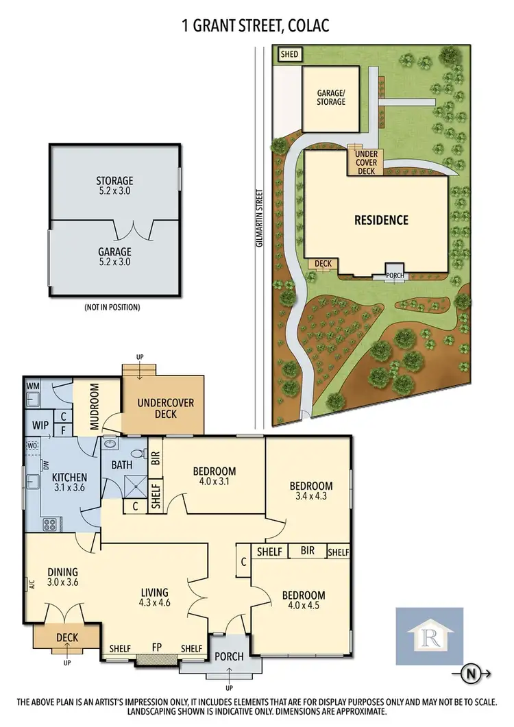 Floorplan of Homely house listing, 1 Grant Street, Colac VIC 3250
