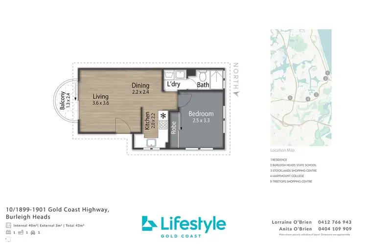 Floorplan of Homely unit listing, 10/1899-1901 Gold Coast Highway, Burleigh Heads QLD 4220