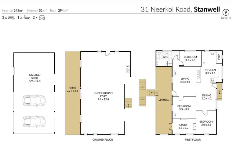 Floorplan of Homely house listing, 31 Neerkol Road, Stanwell QLD 4702