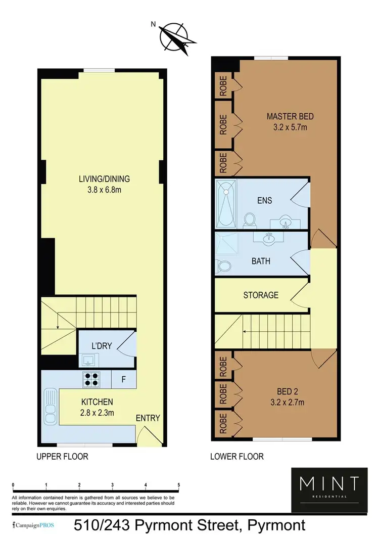 Floorplan of Homely apartment listing, 510/243-271 Pyrmont Street, Pyrmont NSW 2009
