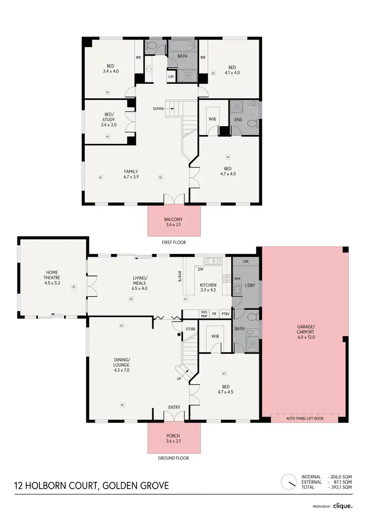 Floorplan of Homely house listing, 12 Holborn Court, Golden Grove SA 5125