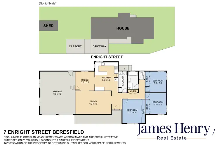 Floorplan of Homely house listing, 7 Enright Street, Beresfield NSW 2322