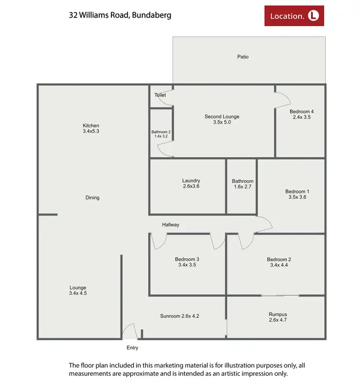 Floorplan of Homely house listing, 32 Williams Road, Svensson Heights QLD 4670