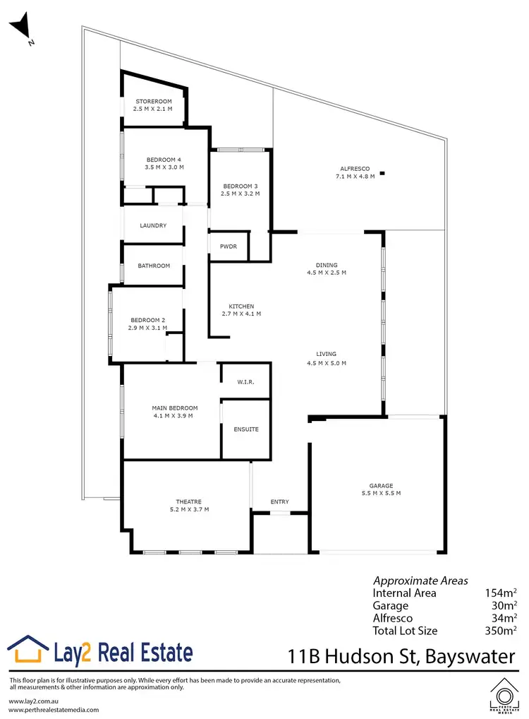 Floorplan of Homely house listing, 11B Hudson Street, Bayswater WA 6053