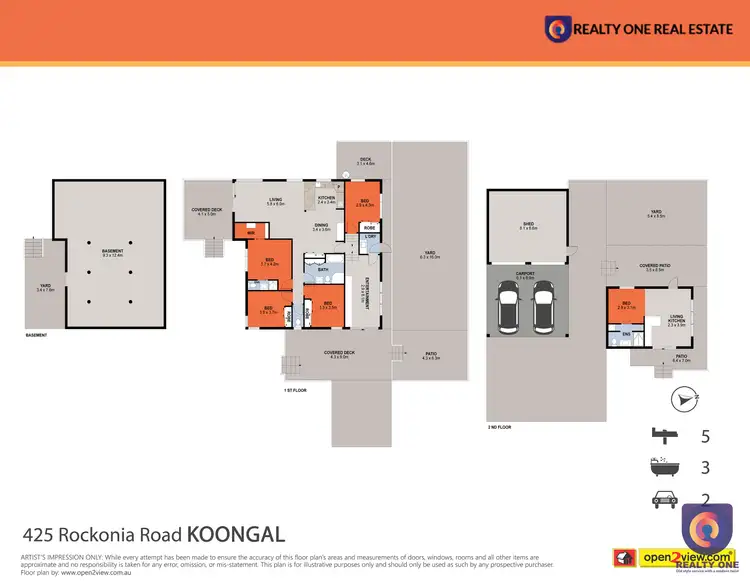 Floorplan of Homely house listing, 425 Rockonia Road, Koongal QLD 4701