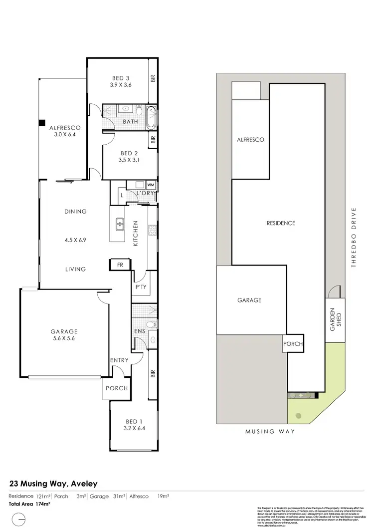 Floorplan of Homely house listing, 23 Musing Way, Aveley WA 6069