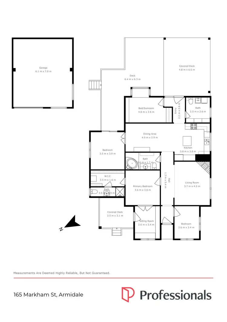 Floorplan of Homely house listing, 165 Markham Street, Armidale NSW 2350