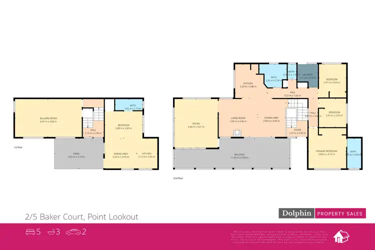 Floorplan of Homely house listing, 2/5 Baker Crt, Point Lookout QLD 4183
