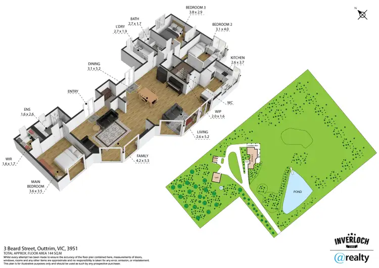 Floorplan of Homely rural property listing, 3 Beard Street, Outtrim VIC 3951