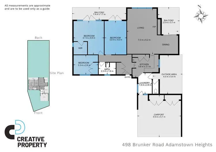 Floorplan of Homely house listing, 498 Brunker Road, Adamstown Heights NSW 2289