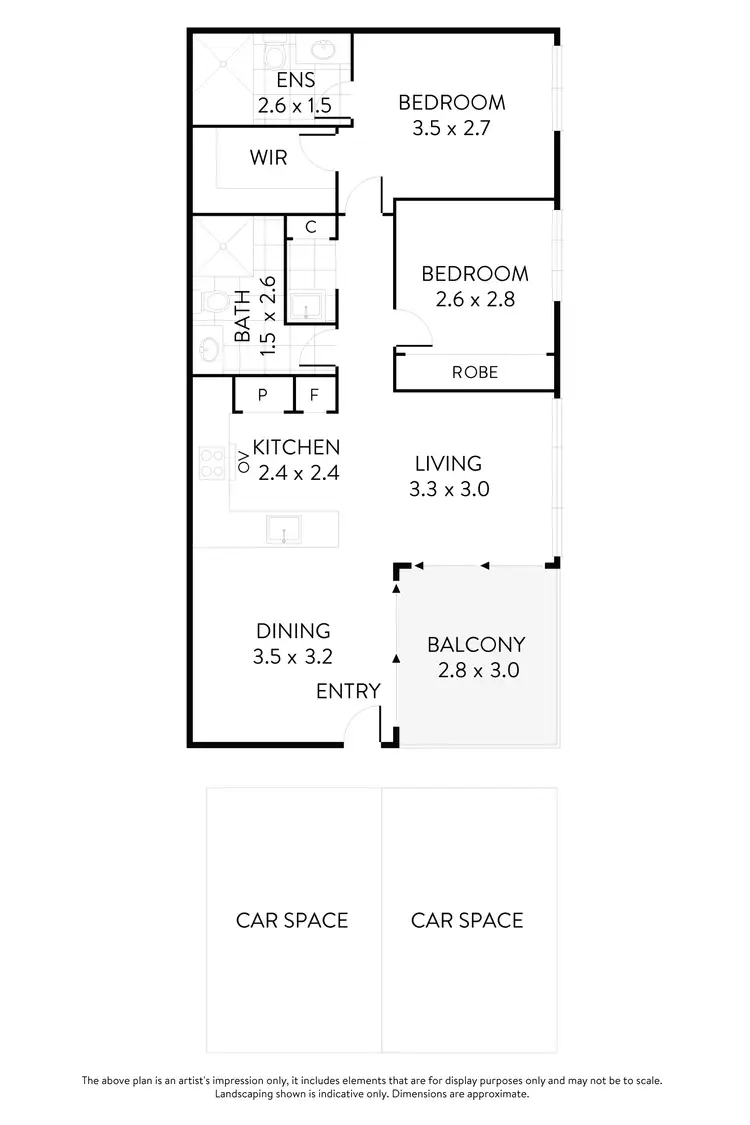 Floorplan of Homely apartment listing, 505/333 Ascot Vale Road, Moonee Ponds VIC 3039