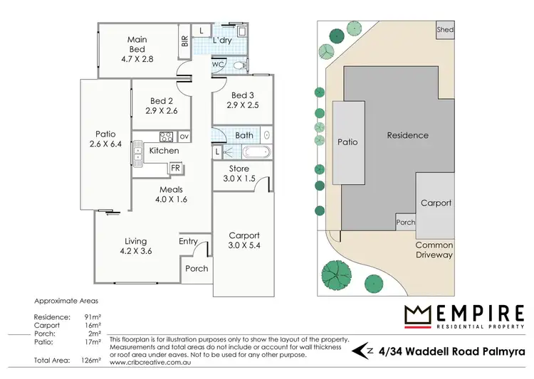 Floorplan of Homely house listing, 4/34 Waddell Road, Palmyra WA 6157