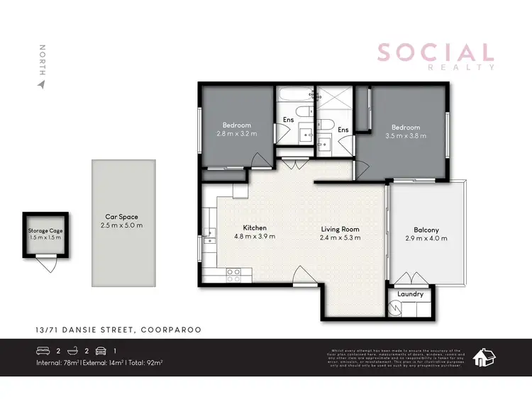 Floorplan of Homely unit listing, 13/71 Dansie Street, Coorparoo QLD 4151