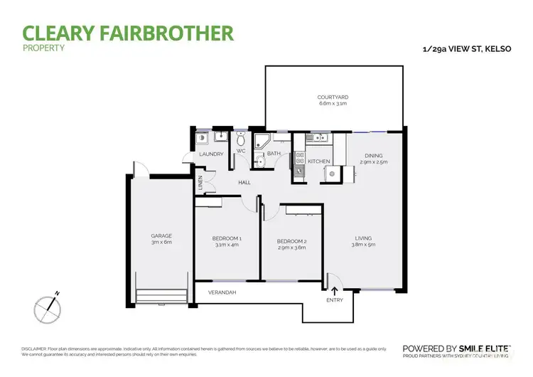 Floorplan of Homely unit listing, 1/29A View Street, Kelso NSW 2795