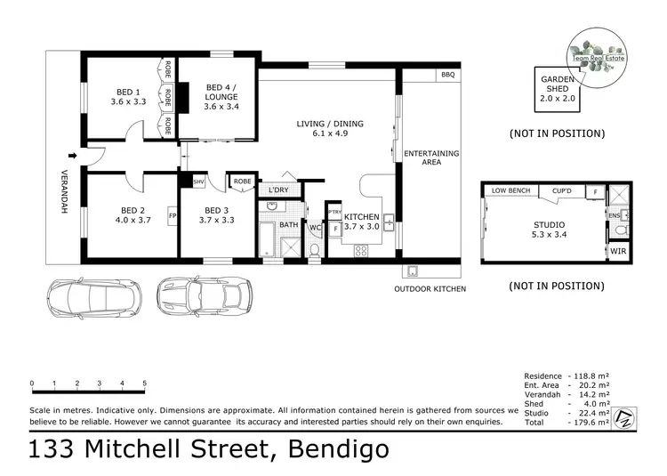 Floorplan of Homely house listing, 133 Mitchell Street, Bendigo VIC 3550