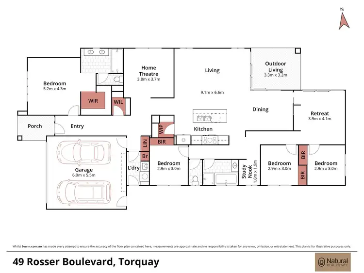 Floorplan of Homely house listing, 49 Rosser Boulevard, Torquay VIC 3228