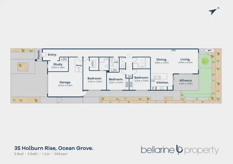 Floorplan of Homely house listing, 35 Holburn Rise, Ocean Grove VIC 3226