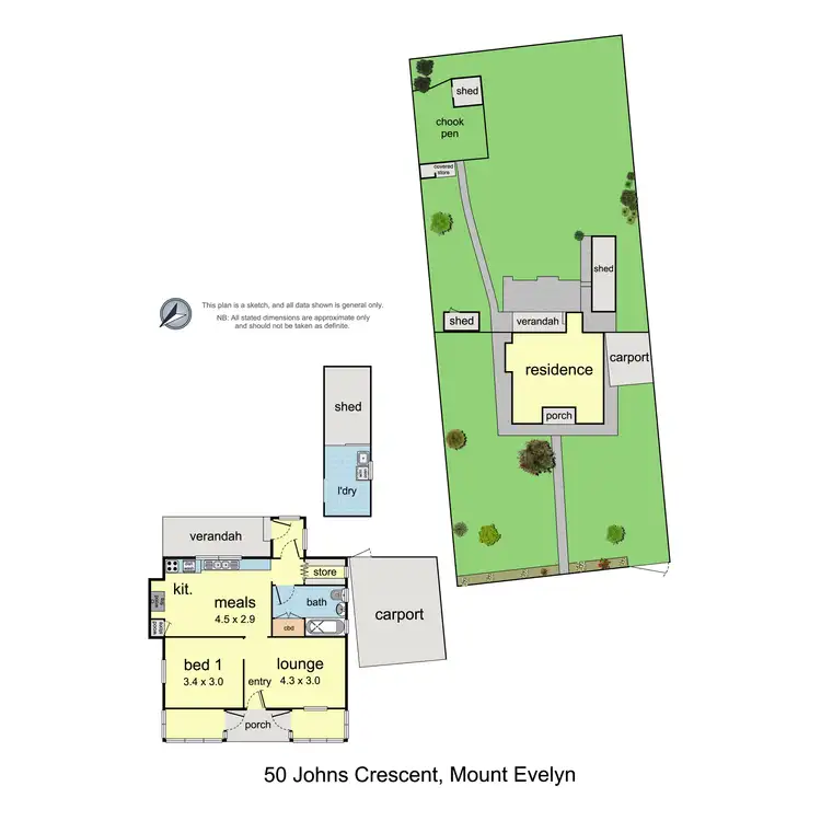 Floorplan of Homely house listing, 50 Johns Crescent, Mount Evelyn VIC 3796