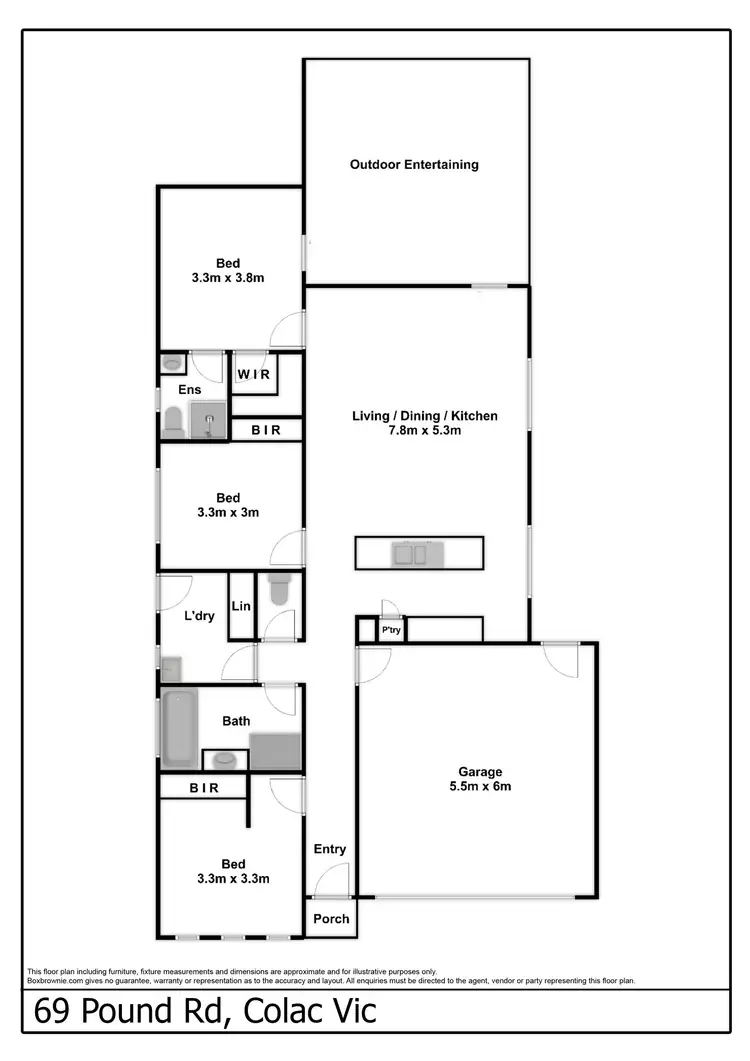 Floorplan of Homely house listing, 69 Pound Road, Colac VIC 3250