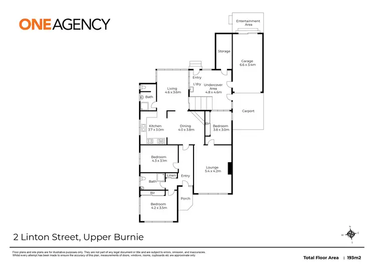 Floorplan of Homely house listing, 2 Linton Street, Upper Burnie TAS 7320
