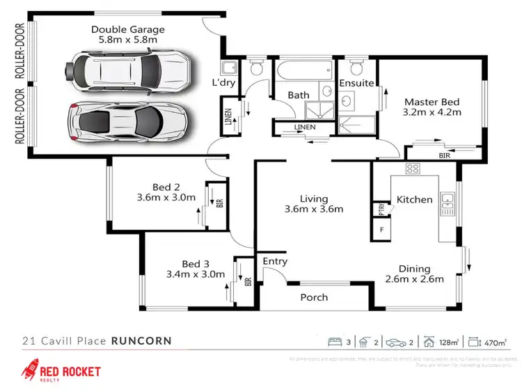 Floorplan of Homely house listing, 21 Cavill Place, Runcorn QLD 4113