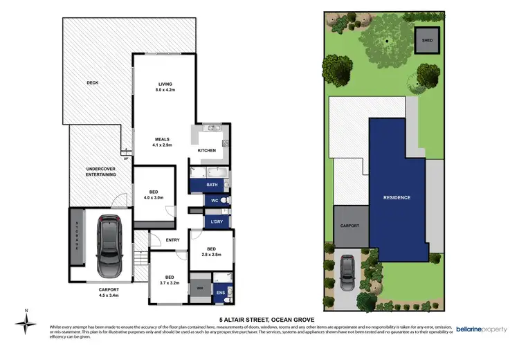 Floorplan of Homely house listing, 5 Altair Street, Ocean Grove VIC 3226