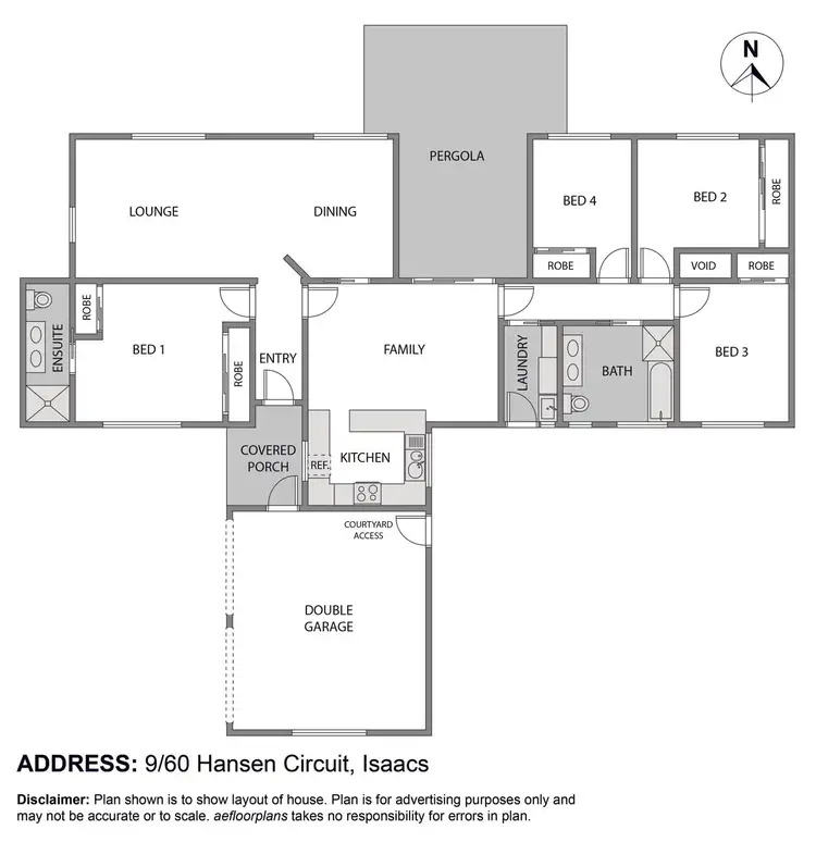 Floorplan of Homely townhouse listing, 9/60 Hansen Circ, Isaacs ACT 2607