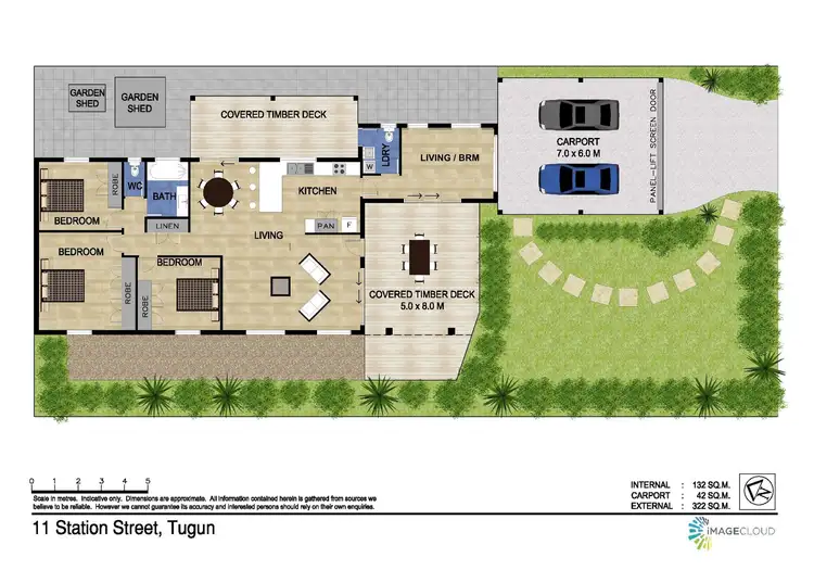 Floorplan of Homely semi-detached listing, 11 Station Street, Tugun QLD 4224