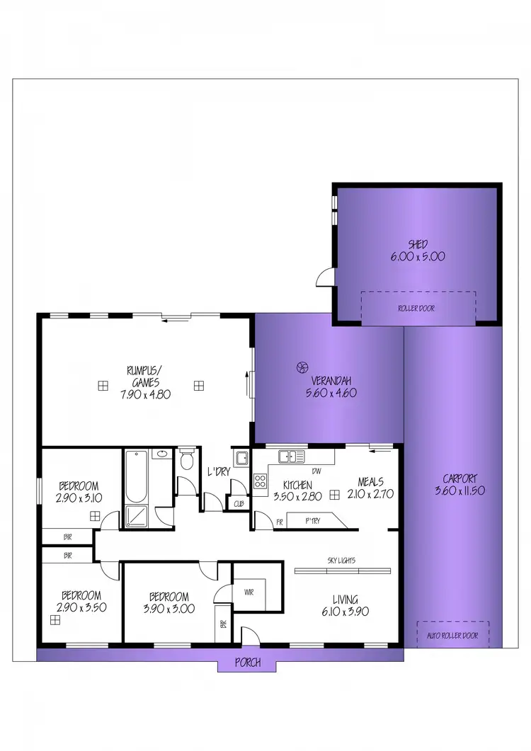 Floorplan of Homely house listing, 3 Marieberg Avenue, Modbury Heights SA 5092