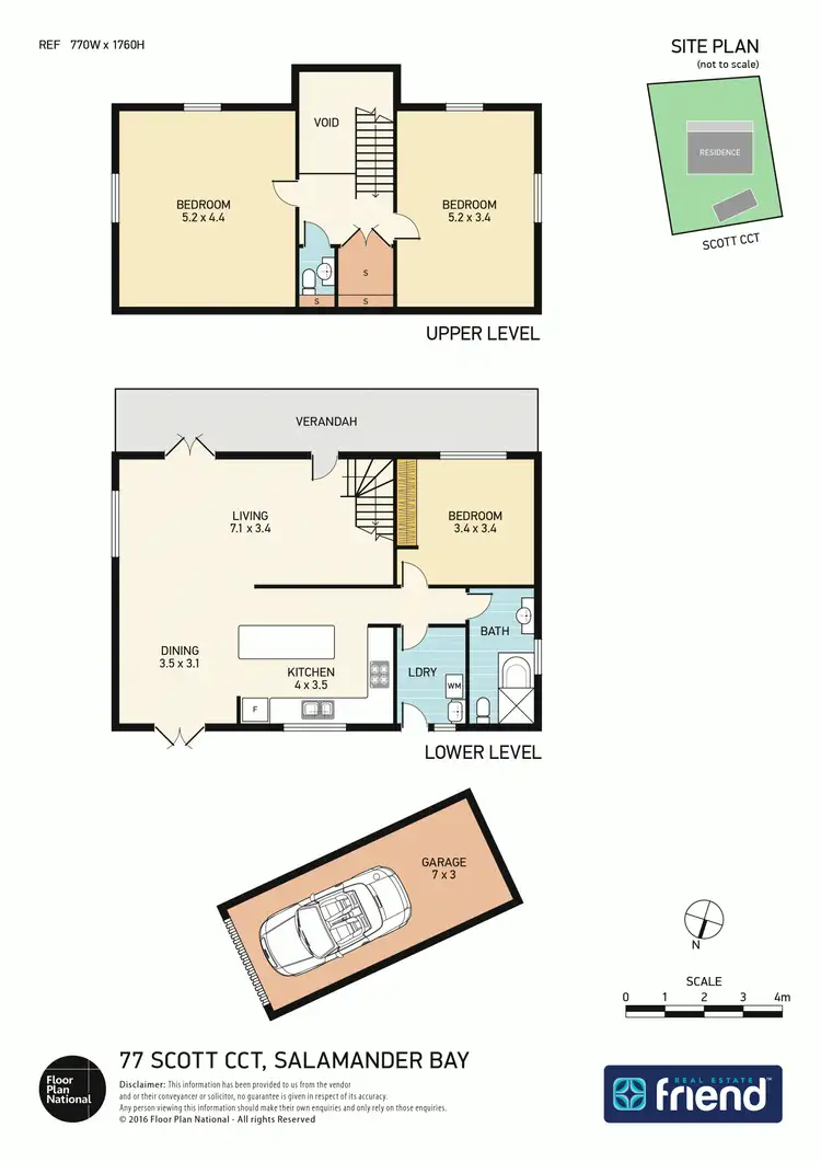 Floorplan of Homely house listing, 77 Scott Circuit, Salamander Bay NSW 2317