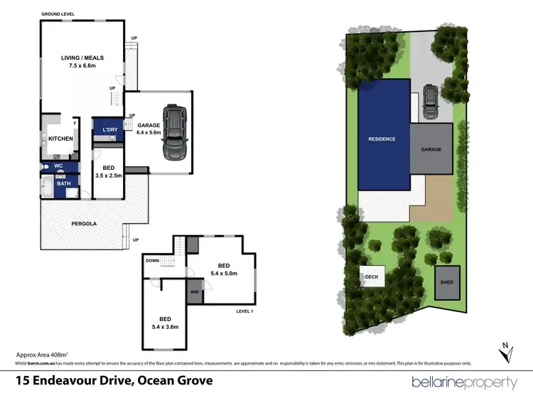 Floorplan of Homely house listing, 15 Endeavour Drive, Ocean Grove VIC 3226