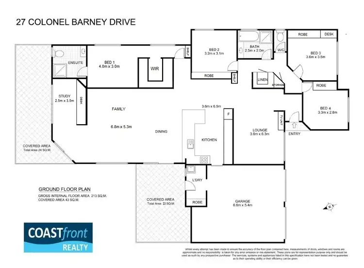 Floorplan of Homely house listing, 27 Colonel Barney Drive, Port Macquarie NSW 2444