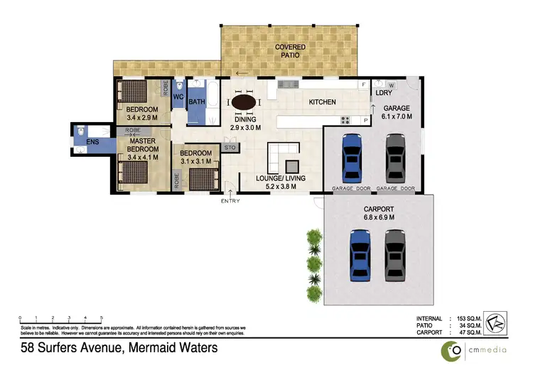Floorplan of Homely house listing, 58 Surfers Avenue, Mermaid Waters QLD 4218