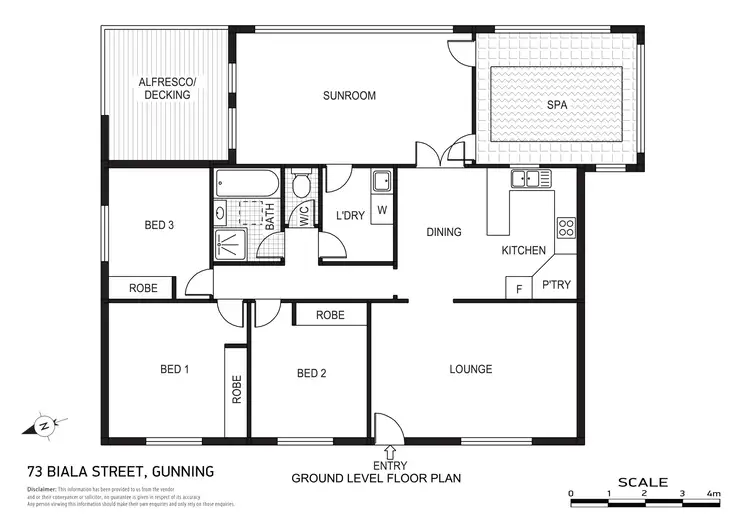 Floorplan of Homely house listing, 73 Biala Street, Gunning NSW 2581